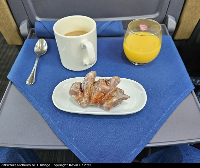 Rocky Mountaineer breakfast appetizer 